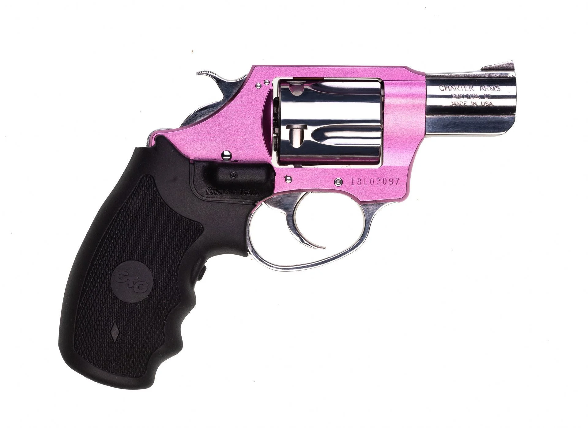 Charter Arms CHIC LADY .38 Special 5rd Revolver Pink 2 Charter Arms CHIC LADY .38 Special 5rd Revolver Pink - Image 2