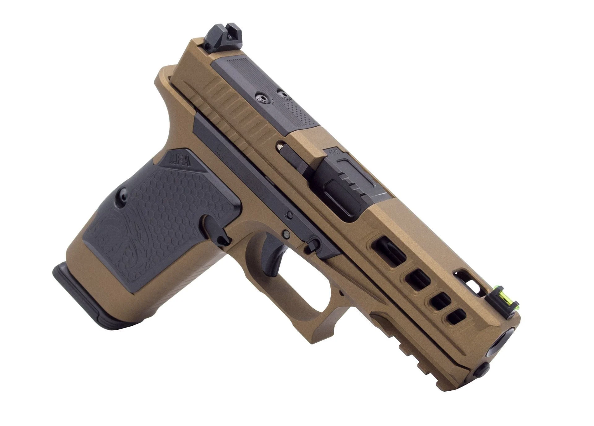 LFA LF AMPX Pistol G19X Frame 9mm 3.9 in. Barrel 17Rd Burnt Bronze 3 LFA LF AMPX Pistol G19X Frame 9mm 3.9 in. Barrel 17Rd Burnt Bronze - Image 3