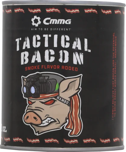 CMMG TACTICAL BACON 12OZ CAN - V2 HAMBO 1 CMMG TACTICAL BACON 12OZ CAN - V2 HAMBO