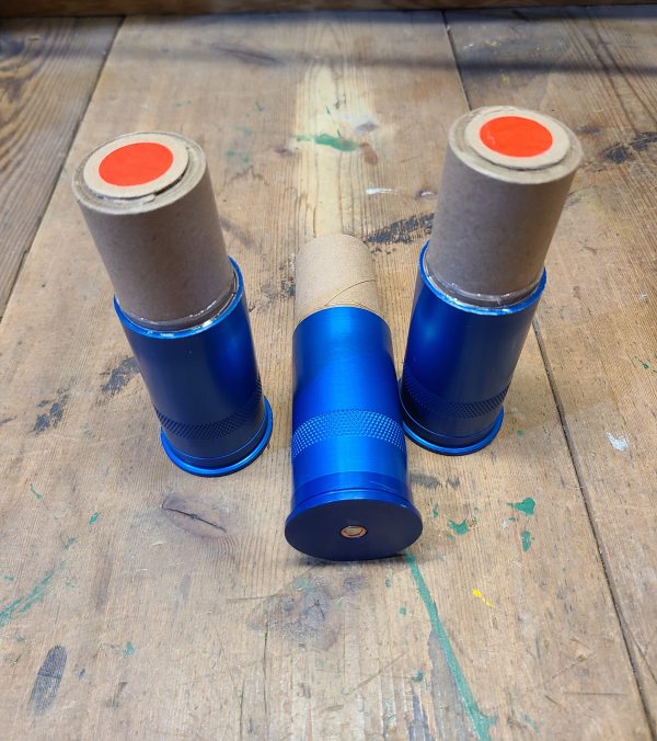 37MM Complete DRAGON EGGS Rounds In BLUE Casings