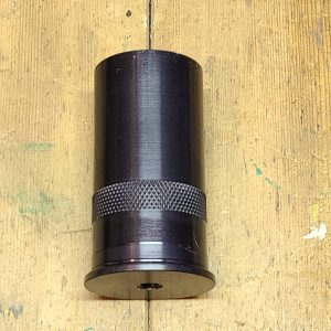 Custom 37mm Screw Apart Aluminum 3 Inch Casing With Milled in Powder Cup Black