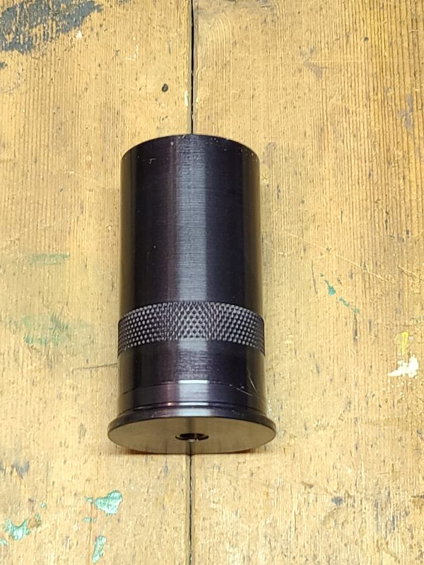 Custom 37mm Screw Apart Aluminum 3 Inch Casing With Milled in Powder Cup Black