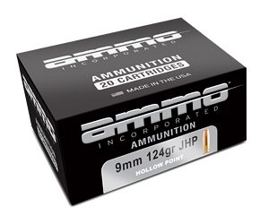 AMMO INC 9MM 124GR XTP JHP 20/200