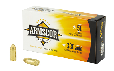 ARMSCOR 380acp 95gr Fmj 50/1000