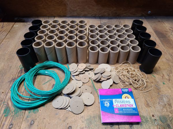 PREMIUM 37MM BIRD BANGER RELOADING KIT 50 COUNT 2.25 AND 3 INCH TUBES