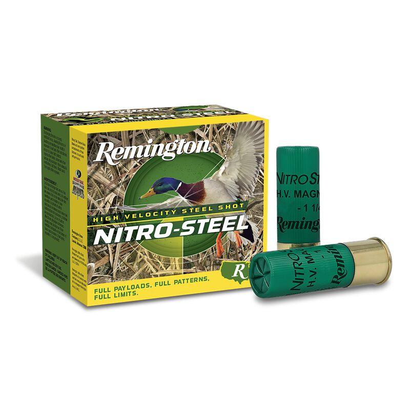 REMINGTON Nitro-steel High-velocity Shotshells 12ga 3" 1-3/8 Oz #2 1300 Fps 25/ct