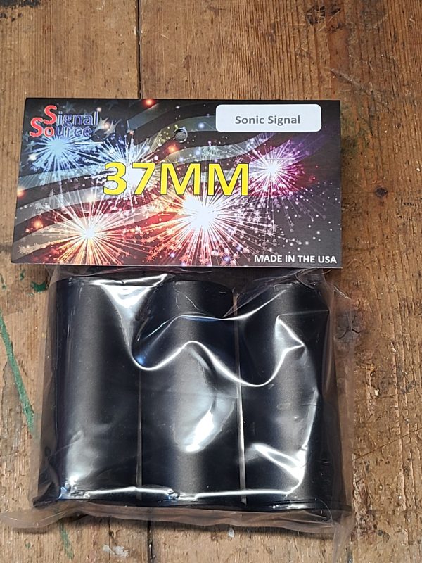COMPLETE 37MM SONIC SIGNAL ROUND WITH MILLED IN POWDER CUP CASING