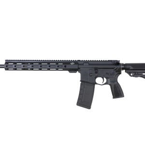 Bushmaster Bravo Zulu AR15 Rifle - Black | 5.56NATO | 16" Barrel | 14" BFI Free Float M-LOK Rail | THRiL Buttstock, Pistol Grip & Mag | Snake Charmer Muzzle Brake | DM2S 2 Stage Trigger