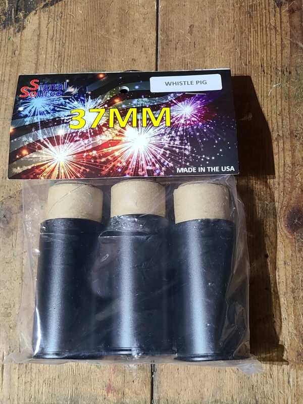 COMPLETE 37MM WHISTLE PIG SIGNAL WITH MILLED IN POWDER CUP CASING
