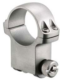 Ruger Steel Scope Ring - Single (6K) 1" Extra High 1.187" Height  - Stainless Finish