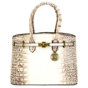 Rugged Rare Smith & Wesson Croc Concealed Carry Handbag Beige