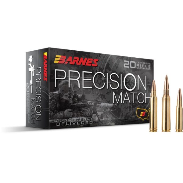 Barnes Precision Match Rifle Ammunition 6.5 Grendel 120gr OTM BT 2590 fps 20/ct