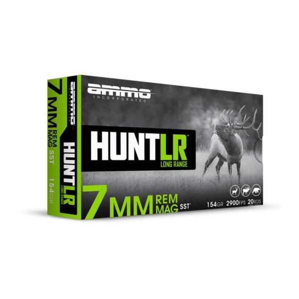 Ammo Inc. Hunt LR Rifle Ammunition 7mm Rem Mag 154 gr PT 2900 fps 20/ct