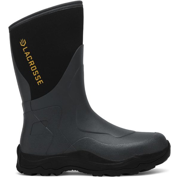 LaCrosse Alpha Agility Field Boot 12" Black/Gray Size 13