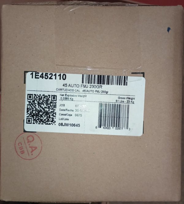 Aguila Ammunition .45 Auto Handgun Ammo - 230 Grain | FMJ | 1000rd Case