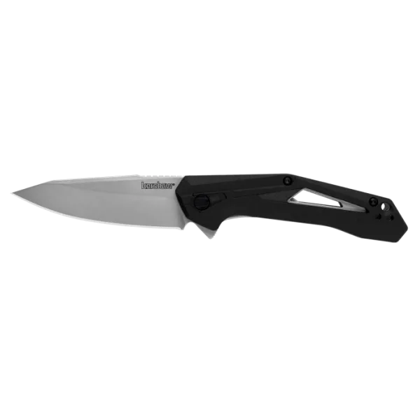 Kershaw Airlock Folding Knife 3" Drop Point Blade Black