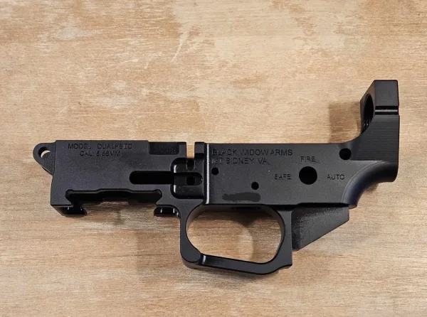 Low Profile Dual-Feed AR-15 Belt Fed 100% lower receiver (LOWPRO-DUALFEED)