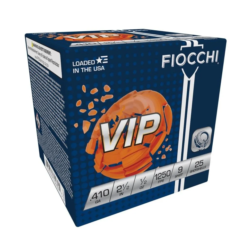 FIOCCHI Premium Target Loads .410 Ga 2 1/2" 1/2 Oz #9 - 25/box