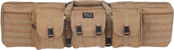 BULLDOG 43" SINGLE TACTICAL CS - 3 LARGE ACCESSORY POCKETS TAN