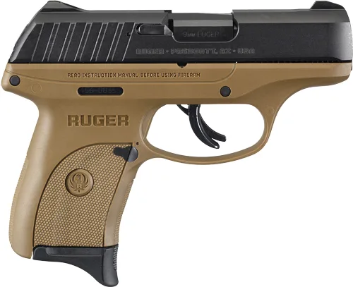 RUGER Ec9s 9mm Luger As 7-shot - Black Slide Fde Frame