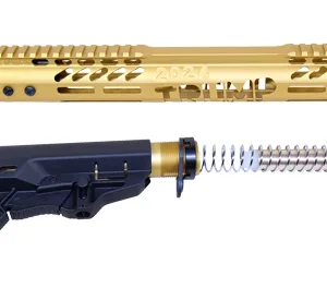 GUNTEC AR15 TRUMP SERIES - FURNITURE SET ANODIZED GOLD