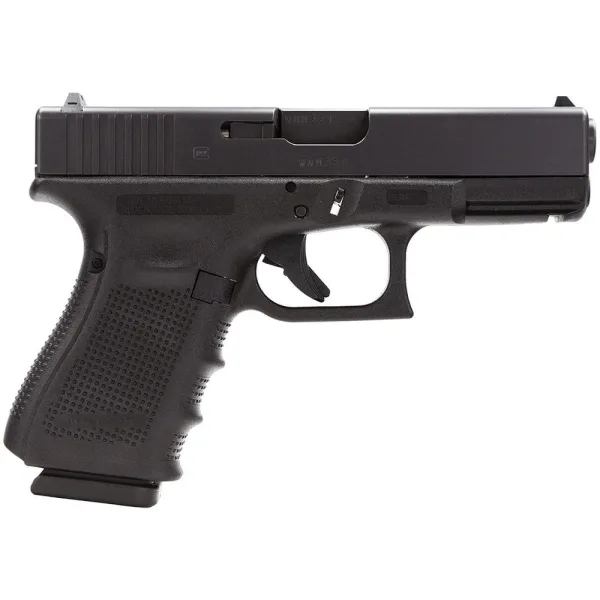 Glock 19 Gen 4 Compact Handgun 9mm Luger 15rd Magazines (3) 4" Barrel Black USA