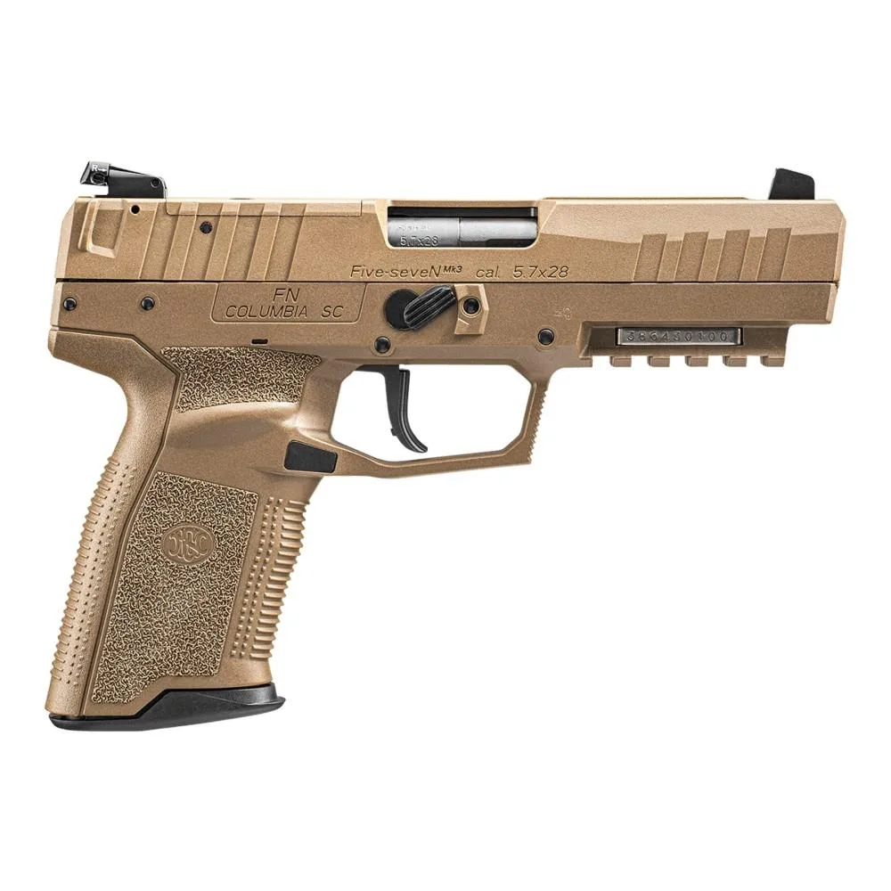 FN Five-seven Mrd Handgun 5.7x28mm 20rd Magazines (2) 4.8" Barrel Fde Adj Sights