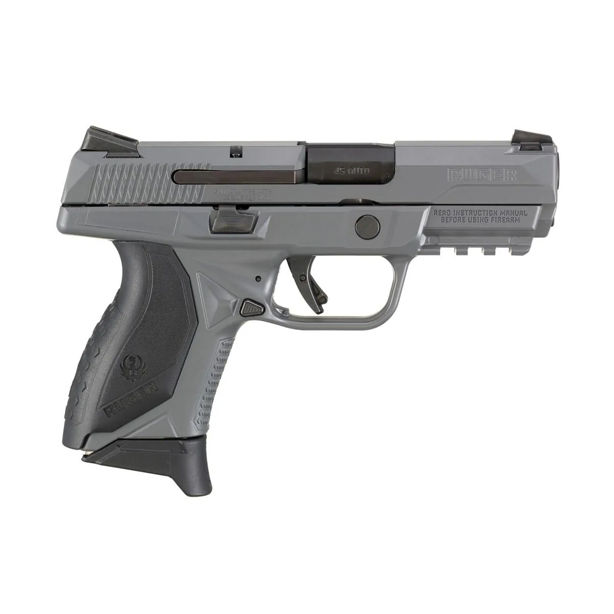 RUGER American Pistol Compact Pro Model 45 Auto 7+1rd Magazine 3.75" Barrel Gray