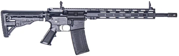 ATI MILSPORT Forged Aluminum AR Rifle - Black | 5.56 NATO | 16" barrel | 13" M-LOK Rail | RGR Stock | Flip-Up Sights