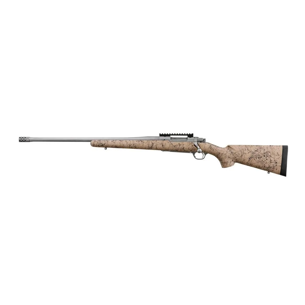 RUGER Hawkeye Ftw Hunter Left Handed Rifle 6.5 Prc 4rd Magazine 24" Barrel Tan And Black Speckled