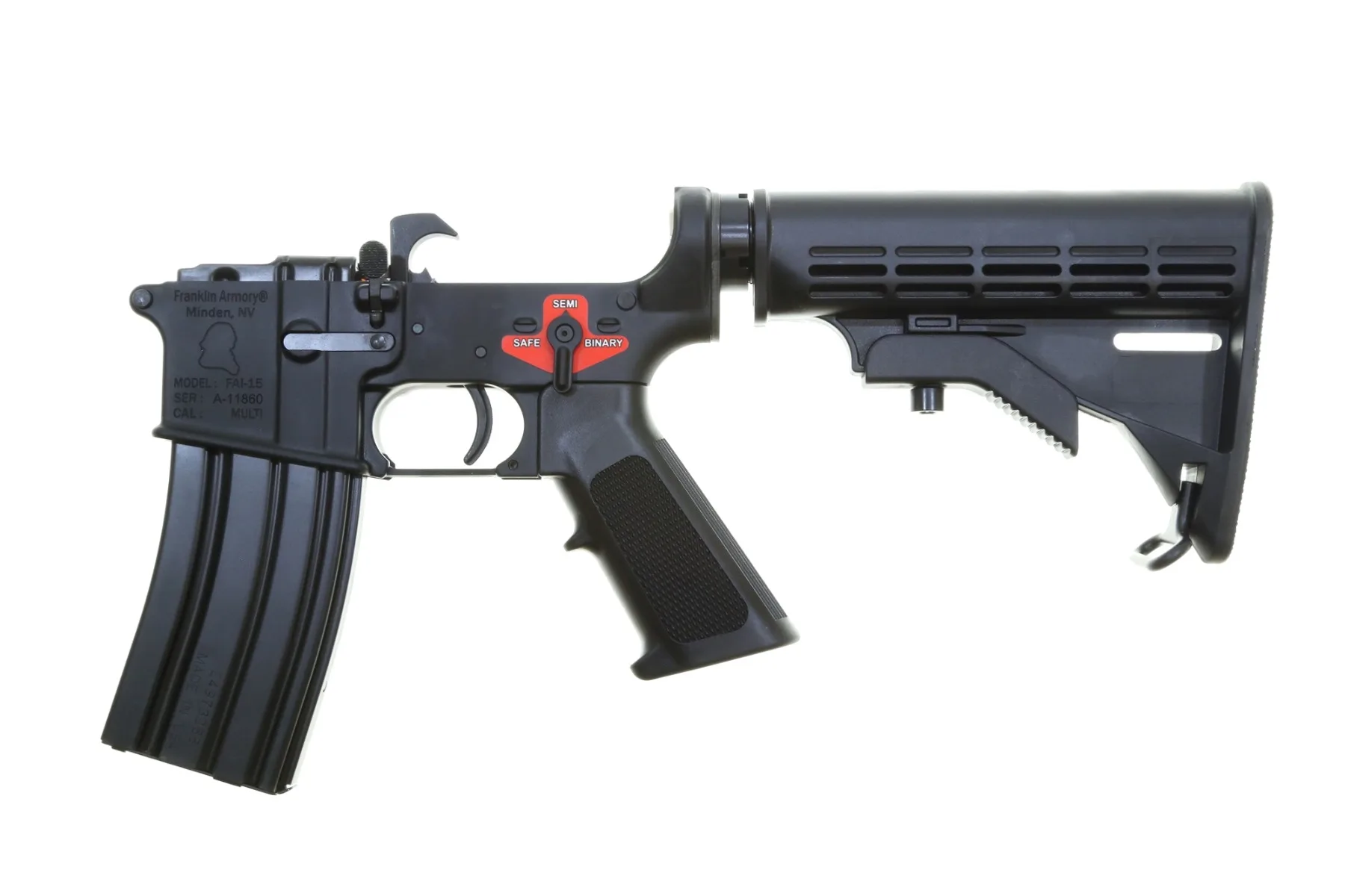 FRANKLIN Armory Bfsiii Equipped M4-blr Complete Ar15 Lower Receiver - Black | Installed Bsfiii Trigger | M4 Rifle Buttstock