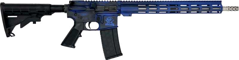 GLFA AR15 BATTLEWORN 223 WYLDE - 16" S/S BBL ROYAL BLUE