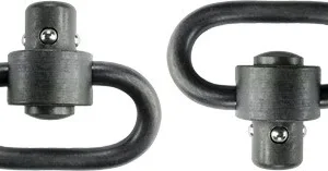 GROVTEC HD PUSH BUTTON SWIVELS - BLACK 1 1/4" 2-PACK