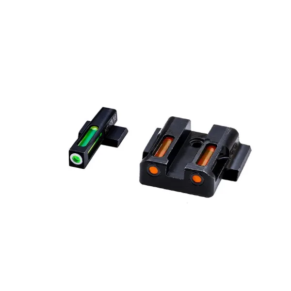 HIVIZ LiteWave H3 Orange/Green Litepipe White ring for M&P fullsize and compact in all calibers