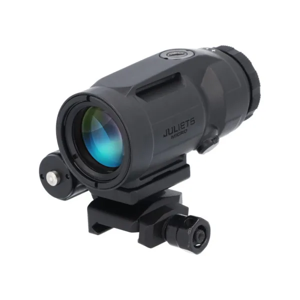 Sig Sauer JULIET5 Mirco 5x Magnifier - 5x24mm Push Button Mount w Spacers - Black