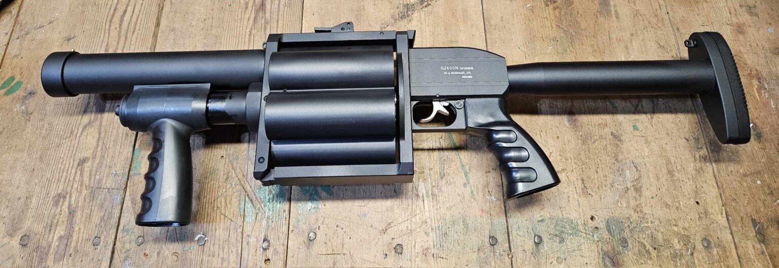 6 Shot Rotary Tactical 37mm 38mm Launcher
