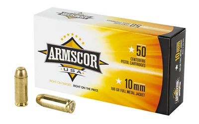 ARMSCOR 10MM 180GR FMJ 50/1000 1 ARMSCOR 10MM 180GR FMJ 50/1000