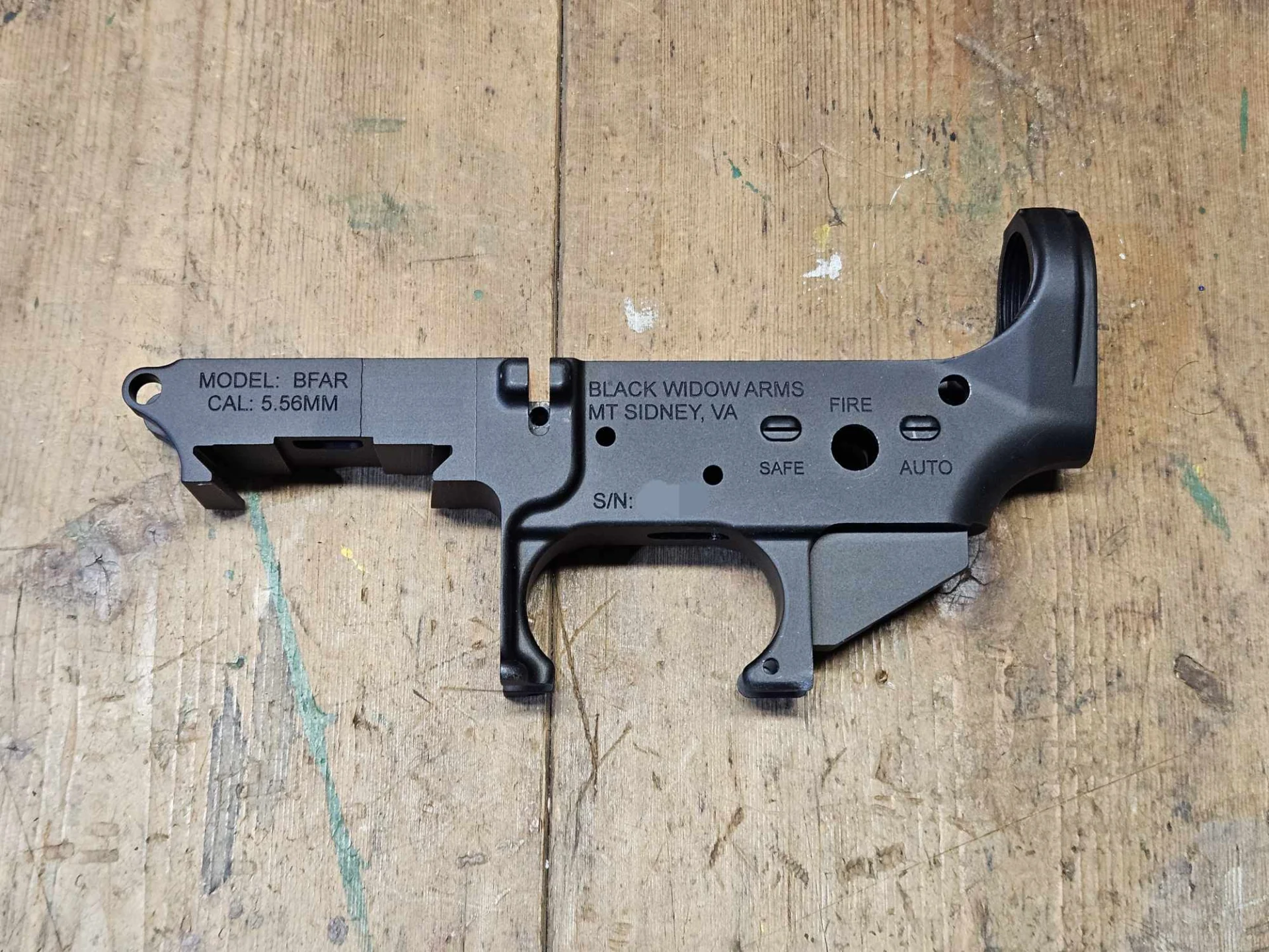 Purpose Built AR-15 Belt Fed 100% lower receiver (BFAR) 1 Purpose Built AR-15 Belt Fed 100% lower receiver (BFAR). For AR-15
