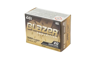 CCI BLAZER BRASS 9MM 115GR JHP 20 3 CCI BLAZER BRASS 9MM 115GR JHP 20 - Image 3