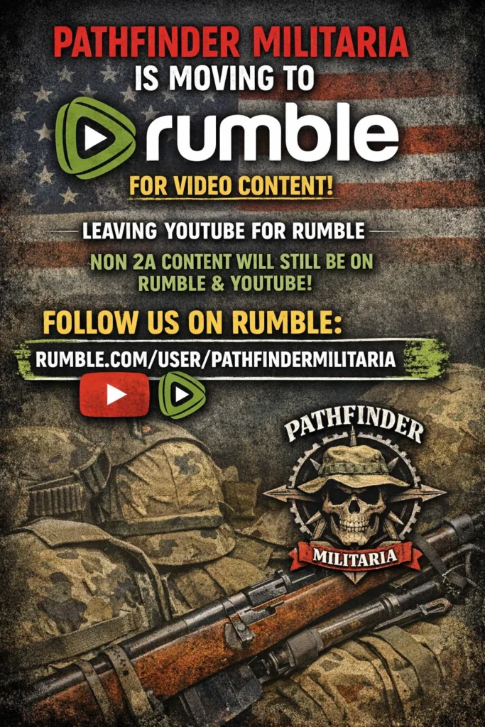 Pathfinder Militaria Rumble Channel announcement 1 Pathfinder Militaria Rumble channel announcement graphic