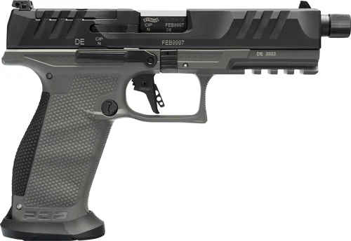 WALTHER PDP OR PRO SD 9MM 5.1" - 18-SHOT GRAY POLYOMER FRAME