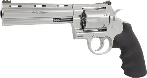 COLT ANACONDA 44MAG 6" 6RD - STAINLESS RUBBER GREEN SIGHT