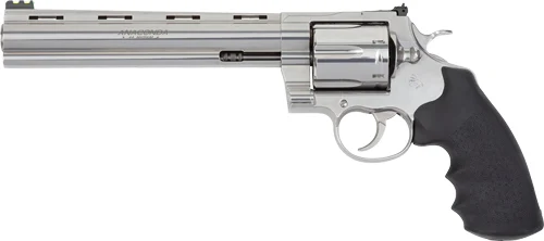 COLT ANACONDA 44MAG 8" 6RD - STAINLESS RUBBER GREEN SIGHT