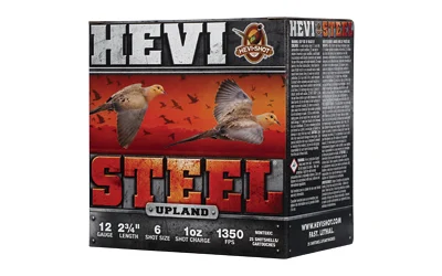 HEVI STL UPLND 12GA 2.75" #6 25/250 1 HEVI STL UPLND 12GA 2.75" #6 25/250