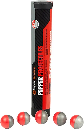 BYRNA PEPPER PROJECTILES 5-CT - TUBE .61 CAL FITS CL LAUNCHER 1 BYRNA PEPPER PROJECTILES 5-CT - TUBE .61 CAL FITS CL LAUNCHER