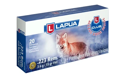 LAPUA 223 REM 55GR FMJ 20/600 1 LAPUA 223 REM 55GR FMJ 20/600