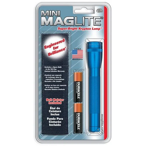 M2A Mini Mag 2 AA-Cell Incandescent Flashlight w/Holster 1 M2A Mini Mag 2 AA-Cell Incandescent Flashlight w/Holster