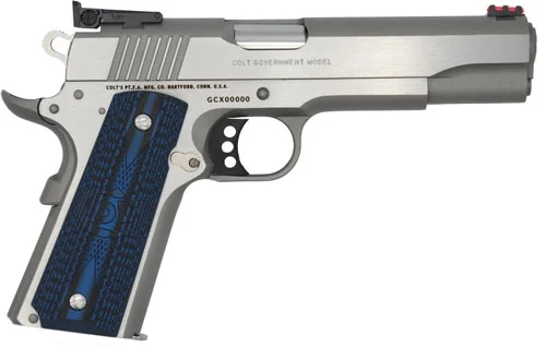 COLT GOLD CUP LITE 45ACP 5" - 8RD STAINLESS BLUE G10 GRIPS 2 COLT GOLD CUP LITE 45ACP 5" - 8RD STAINLESS BLUE G10 GRIPS - Image 2