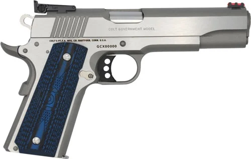 COLT GOLD CUP LITE 9MM 5" 8RD - STAINLESS BLUE G10 GRIPS 2 COLT GOLD CUP LITE 9MM 5" 8RD - STAINLESS BLUE G10 GRIPS - Image 2