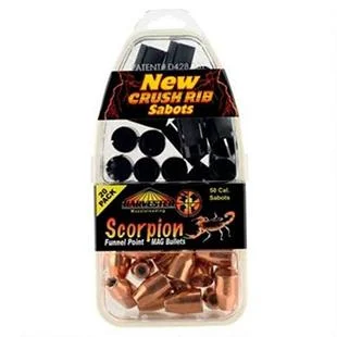 Harvester Muzzleloading Scorpion Funnel Point MAG Bullets 50 Cal. Sabot 240 gr .451 Funnel Point Mag Bullet 20/pk 1 Harvester Muzzleloading Scorpion Funnel Point MAG Bullets 50 Cal. Sabot 240 gr .451 Funnel Point Mag Bullet 20/pk